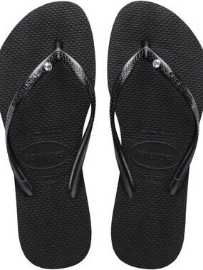 Chic Women's Slim Crystal Sandals - Stylish, Comfortable Flip Flops for Summer
